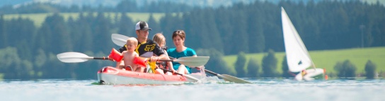 Bootsausflug mit der Familie, Hopferau im Allgäu
