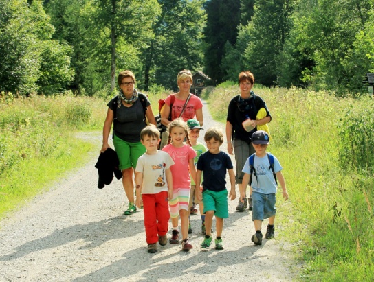 Wandern mit der Familie, ideal in Hopferau im Allgäu